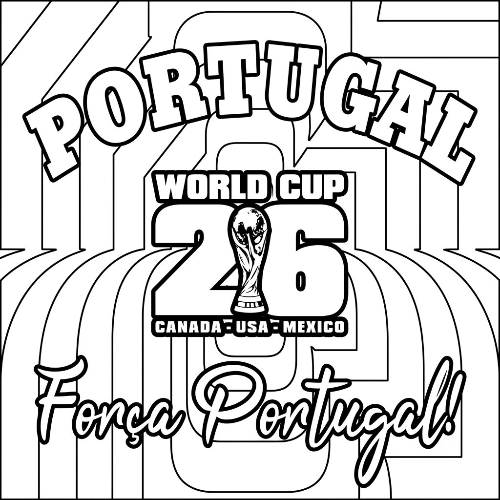 Selección de Portugal Mundial 2026 10 dibujos para colorear grinch Selección de Portugal Mundial 2026 1