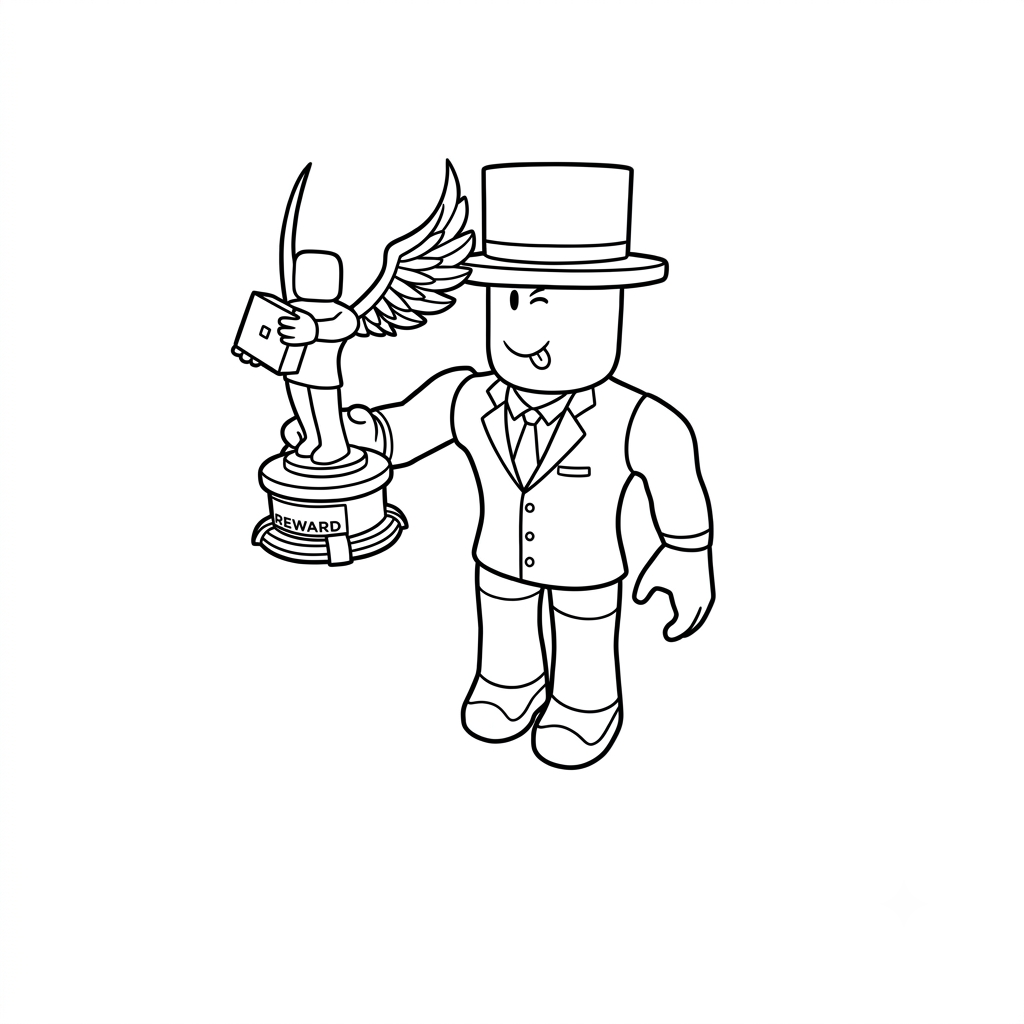 Alexnewtron Roblox páginas para colorear fáciles
