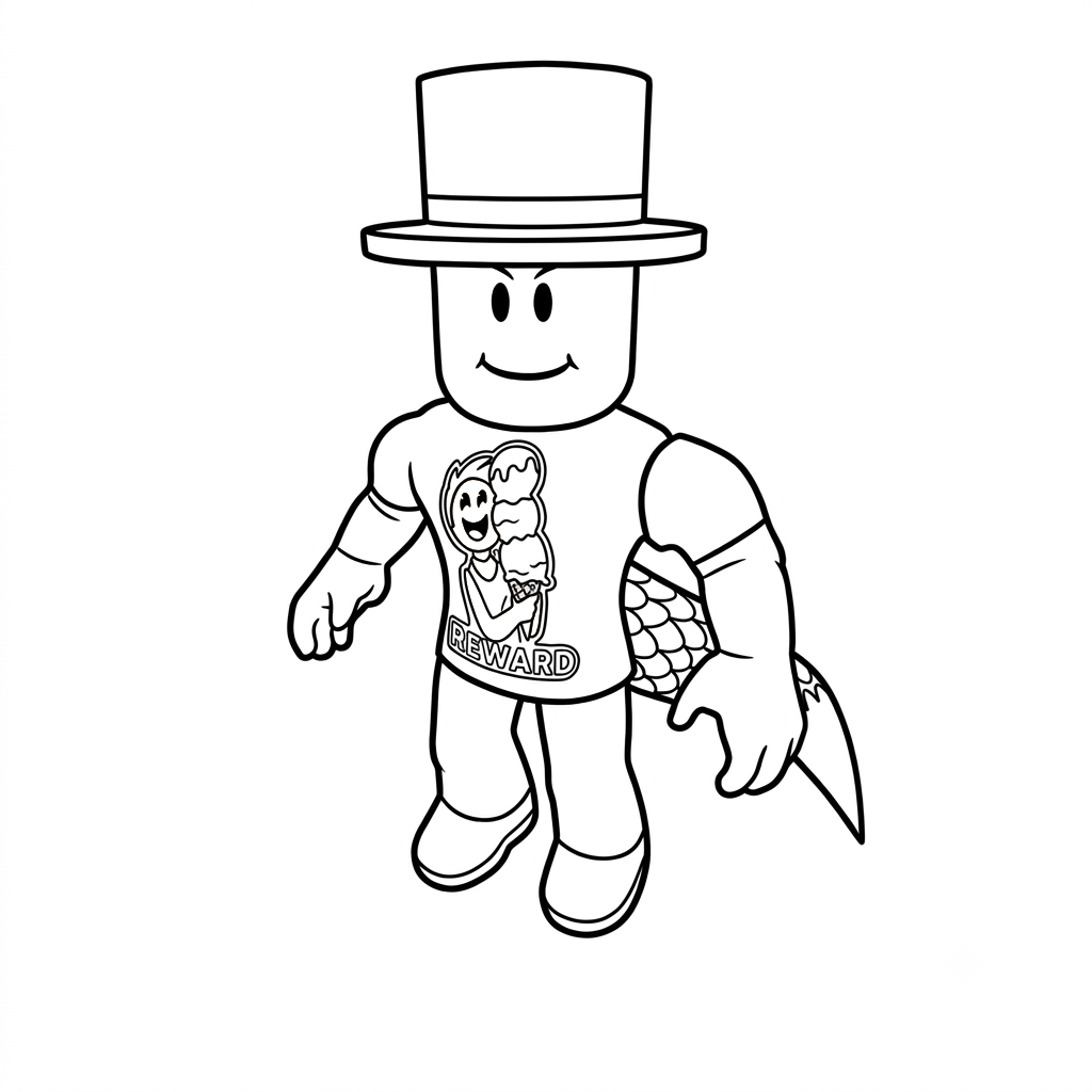 páginas para colorear imprimibles Alexnewtron Roblox