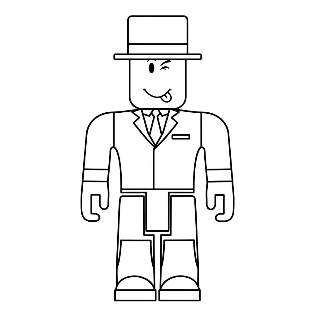 páginas para colorear gratis Alexnewtron Roblox pdf 1