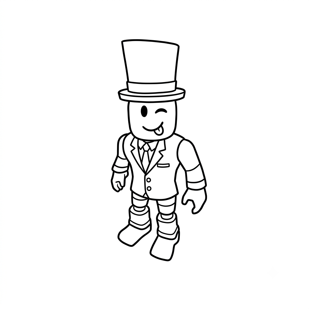 páginas para colorear Alexnewtron Roblox imprimibles gratis