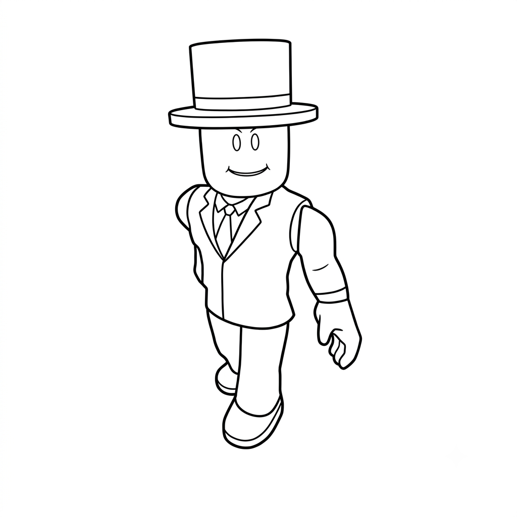 páginas para colorear Alexnewtron Roblox imprimibles gratis 1