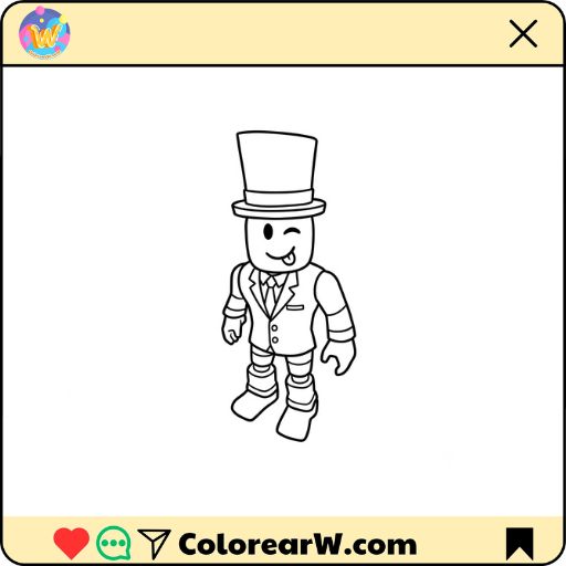 Alexnewtron Roblox para colorear thumbnail
