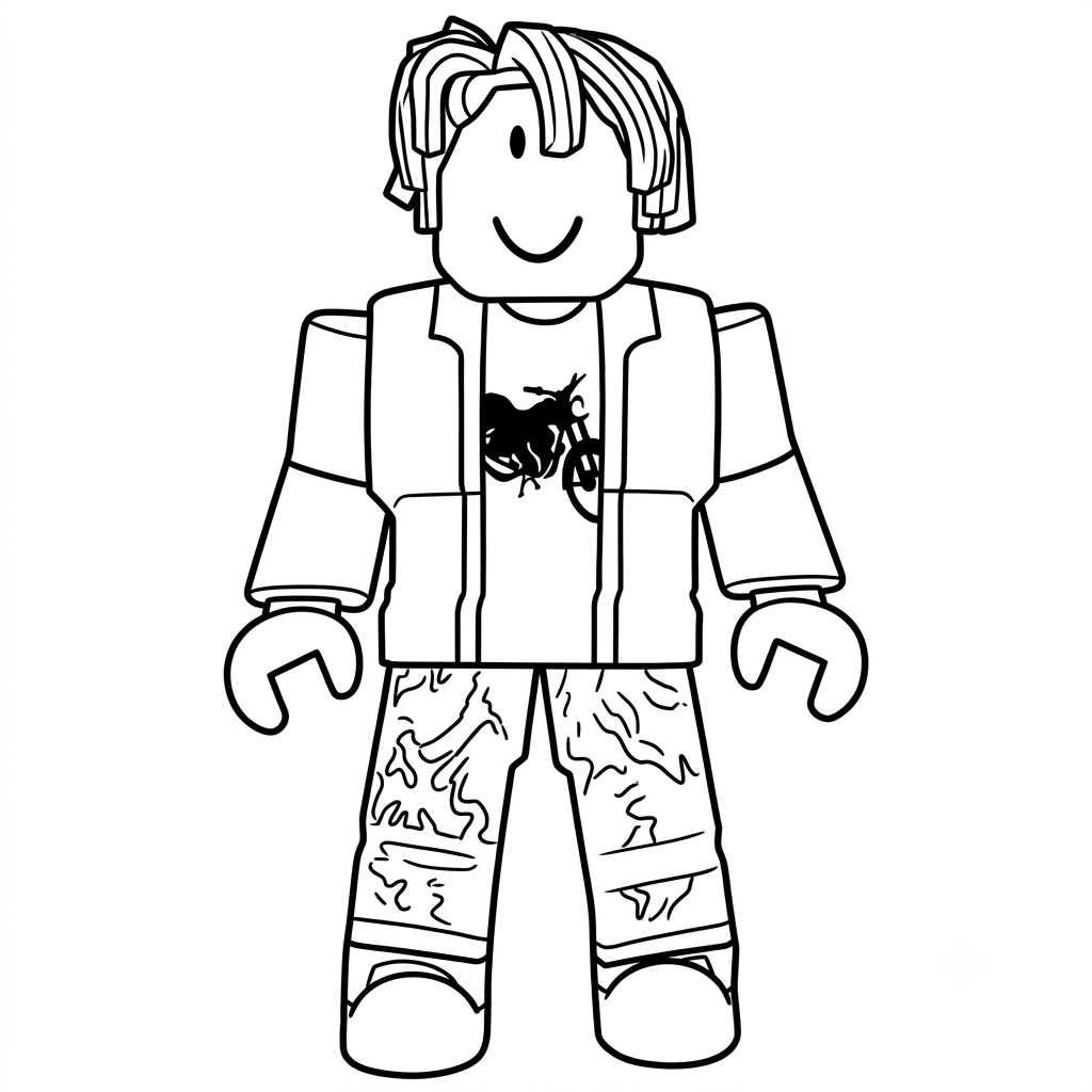 dibujos para colorear grinch Bacon Hair Roblox