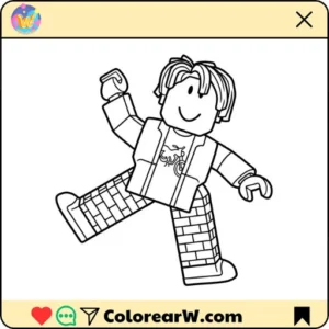 Bacon Hair Roblox coloring pages thumbnail