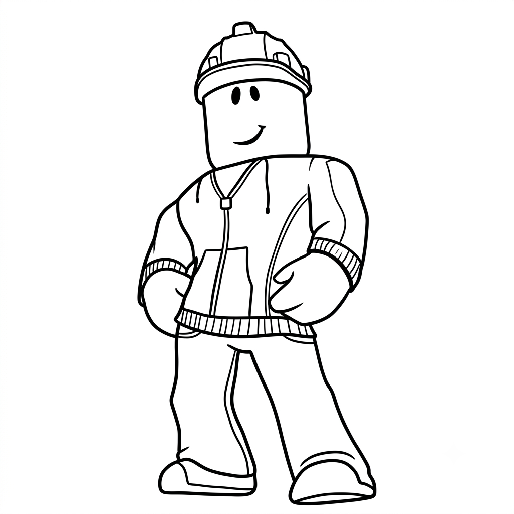 Builderman Roblox 2 Builderman Roblox páginas para colorear fáciles