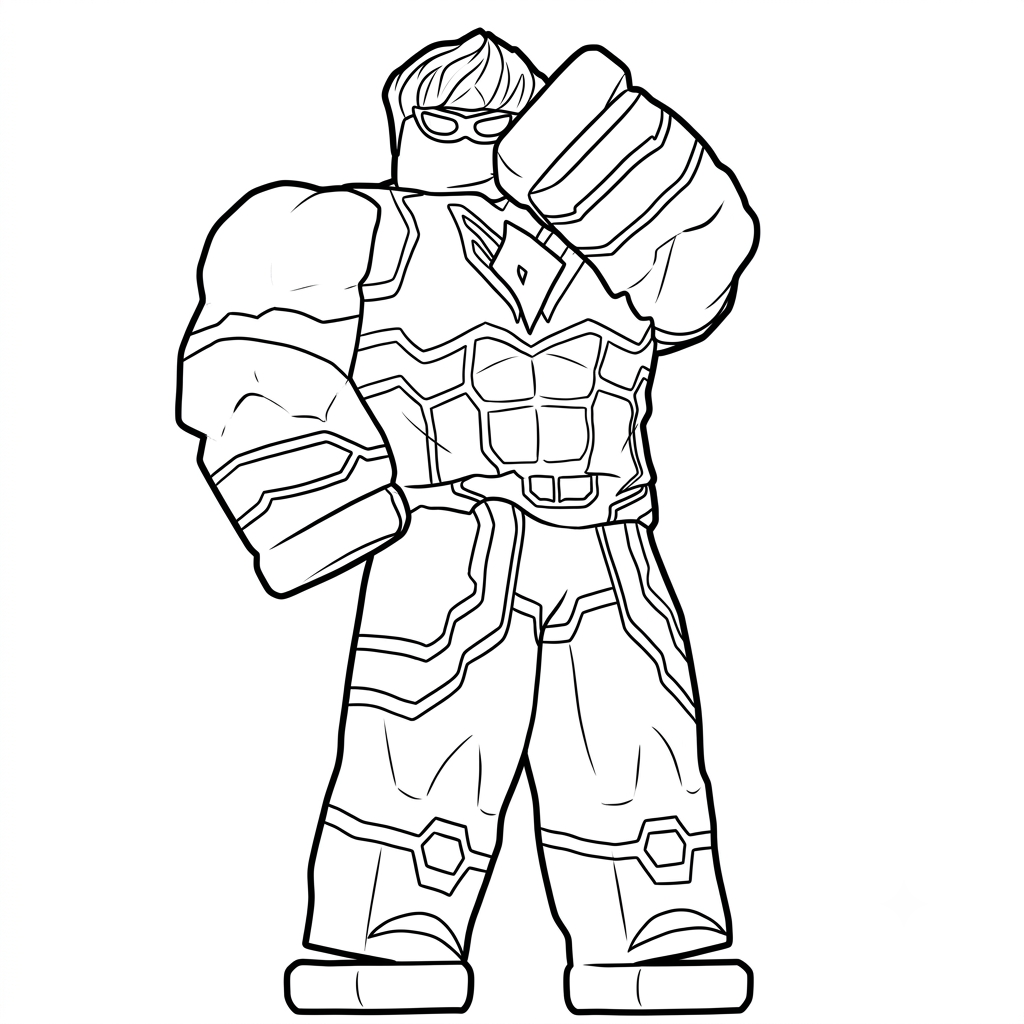 Captain Roblox 10 Captain Roblox para colorear 1