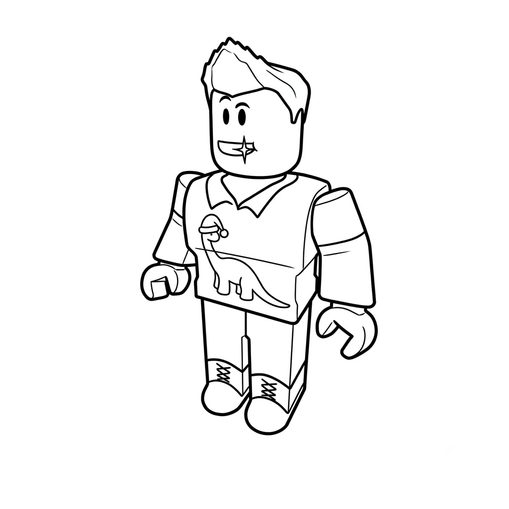 páginas para colorear Denis Roblox imprimibles
