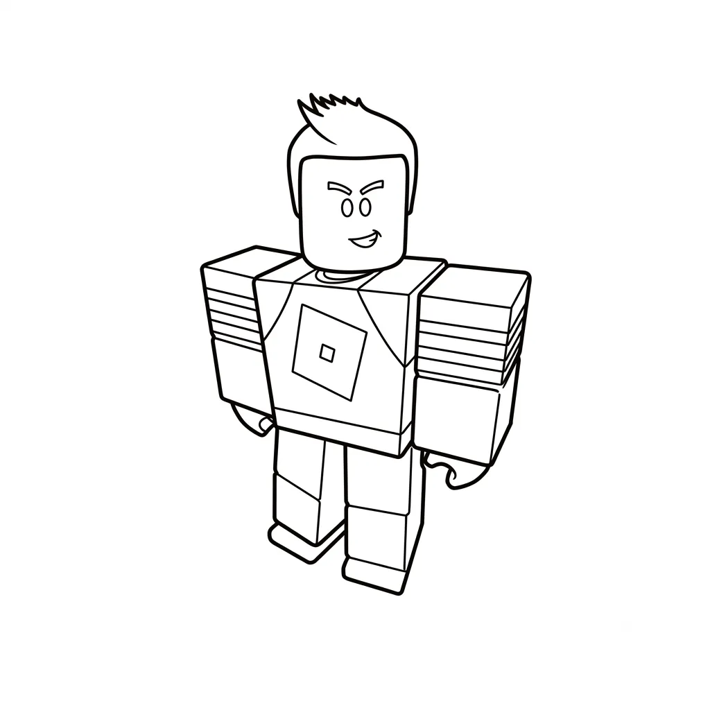 Denis Roblox páginas para colorear para niños 1