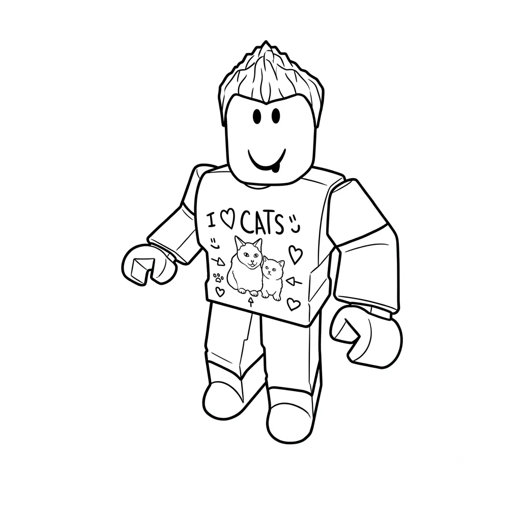 lindas páginas para colorear Denis Roblox