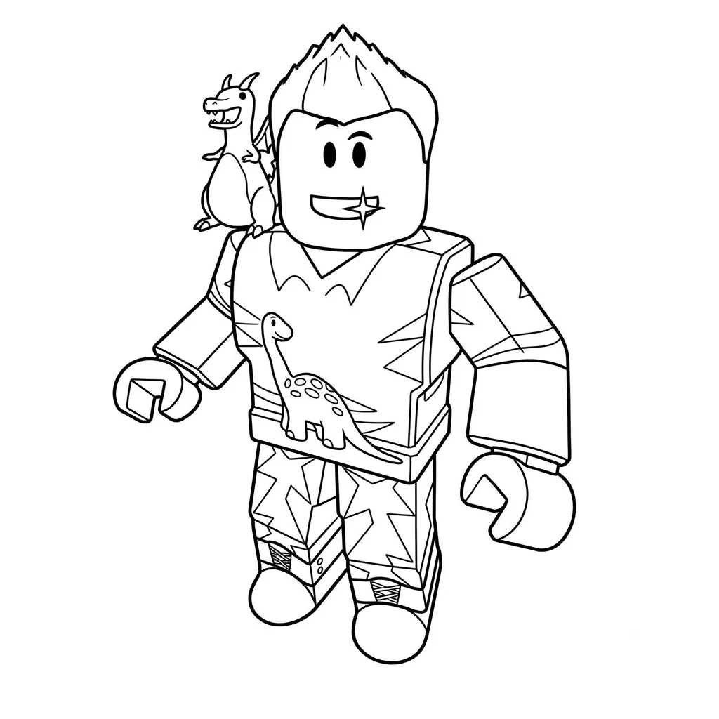 dibujos para colorear grinch Denis Roblox