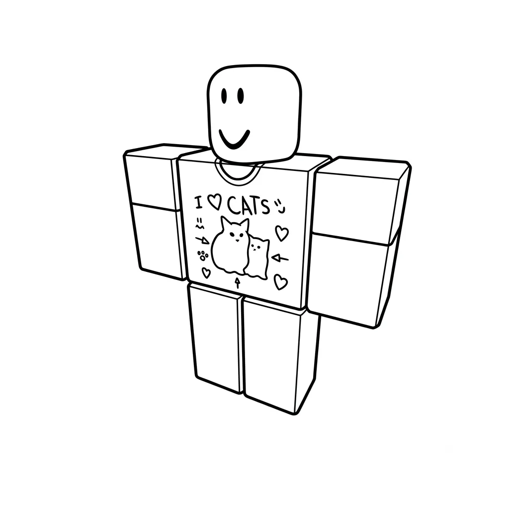 Denis Roblox para colorear