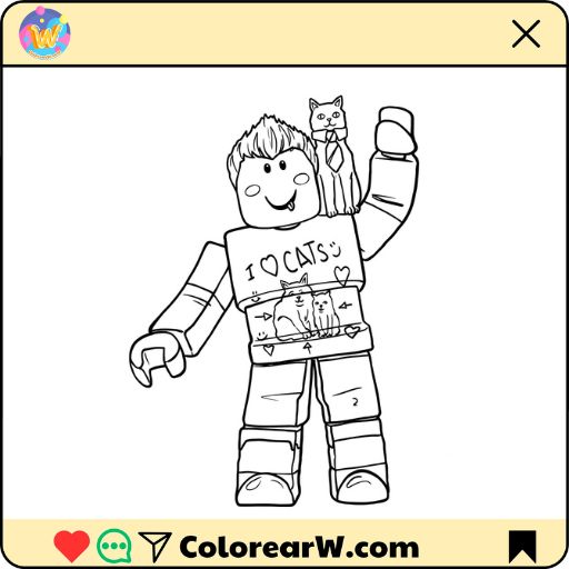 Denis Roblox para colorear thumbnail