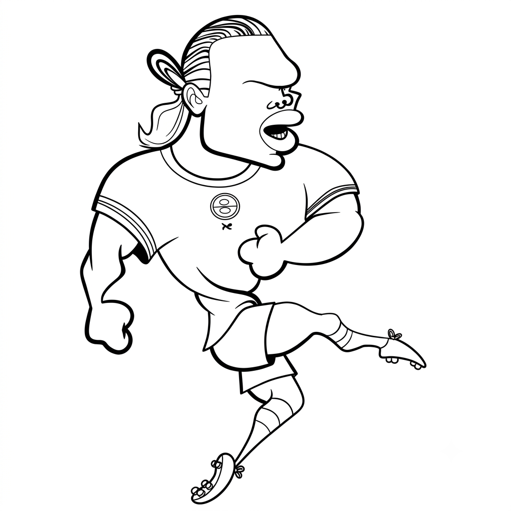 Erling Haaland Chibi 11 Erling Haaland Chibi para colorear