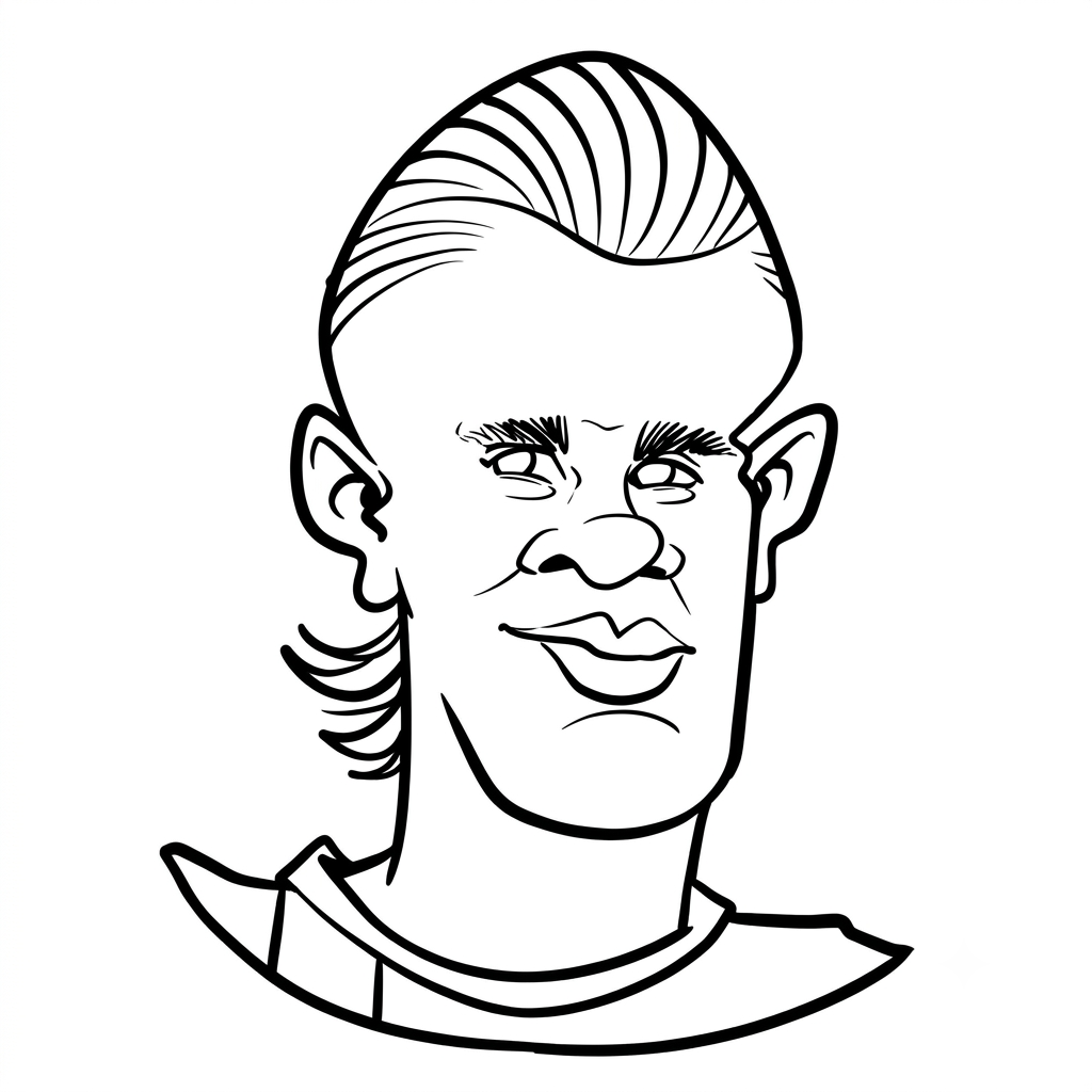 Erling Haaland Chibi 13 páginas para colorear Erling Haaland Chibi imprimibles gratis 1