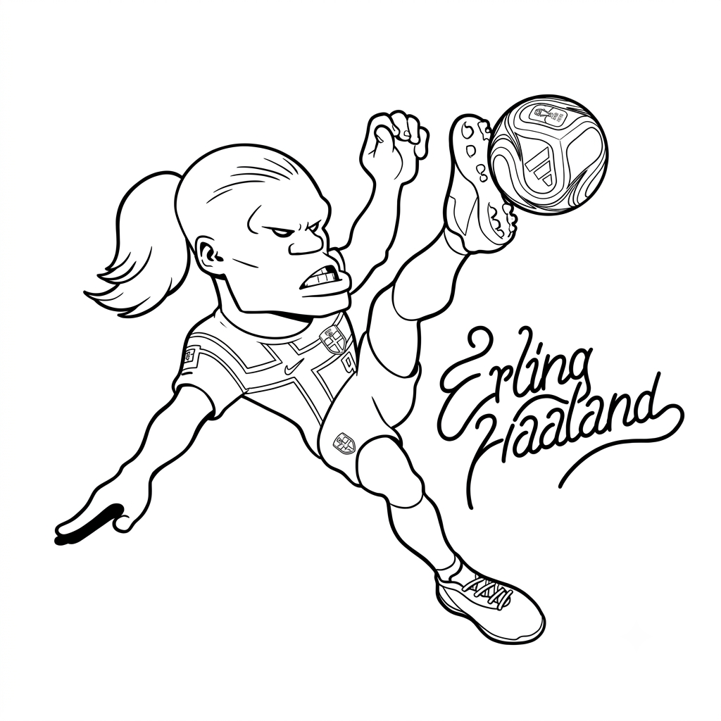 Erling Haaland Chibi 7 Erling Haaland Chibi dibujos para colorear grinch