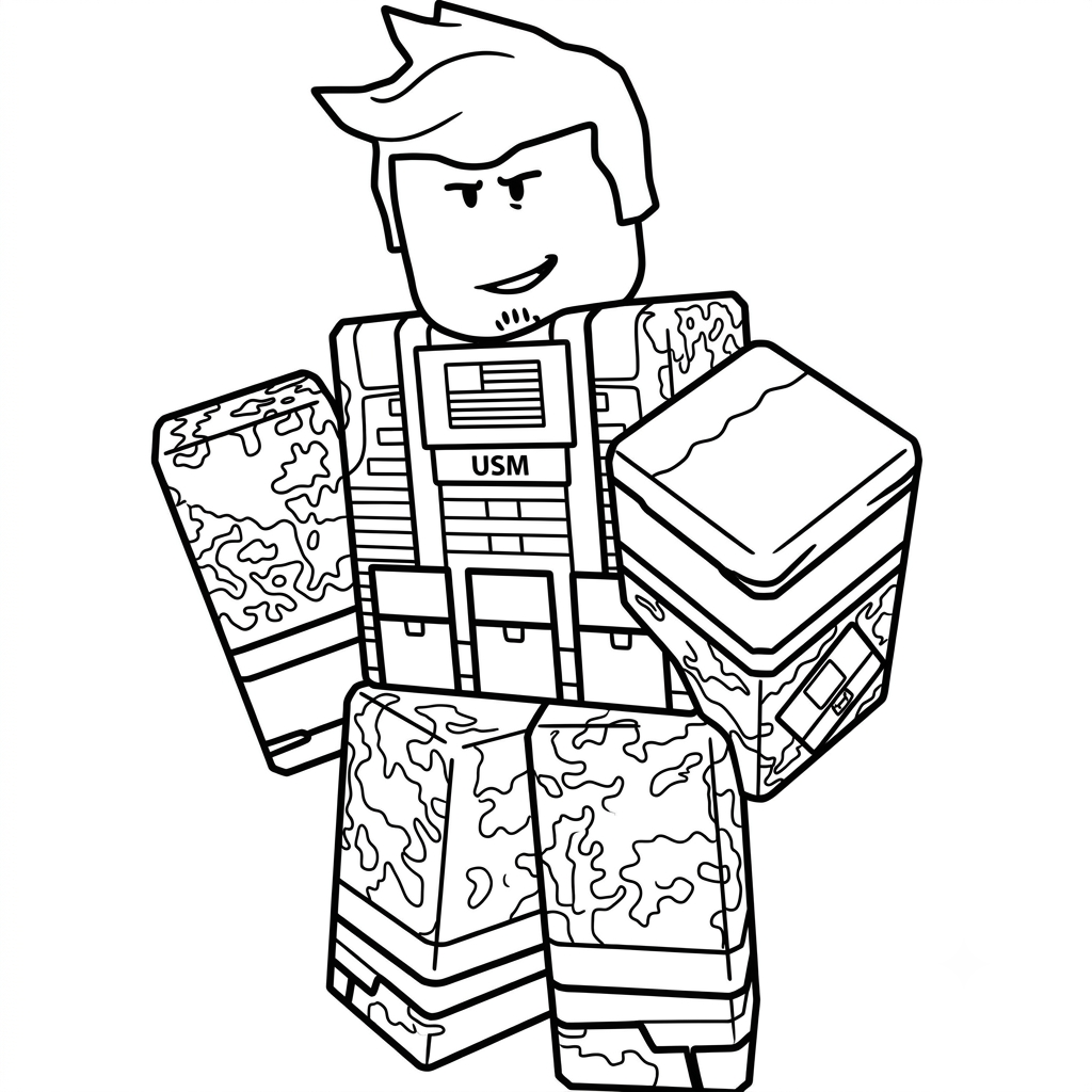 Guest 1337 Roblox 5 páginas para colorear para adultos Guest 1337 Roblox