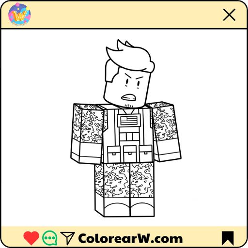 Guest 1337 Roblox para colorear thumbnail