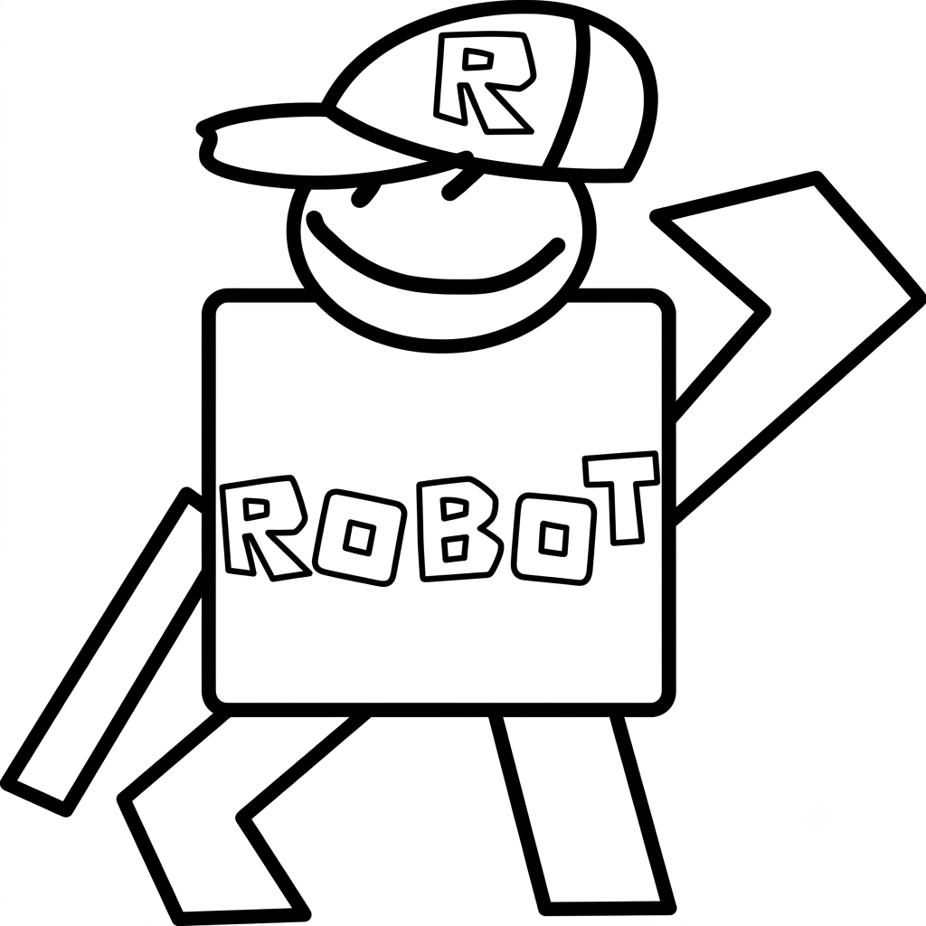 dibujos para colorear Guest Roblox