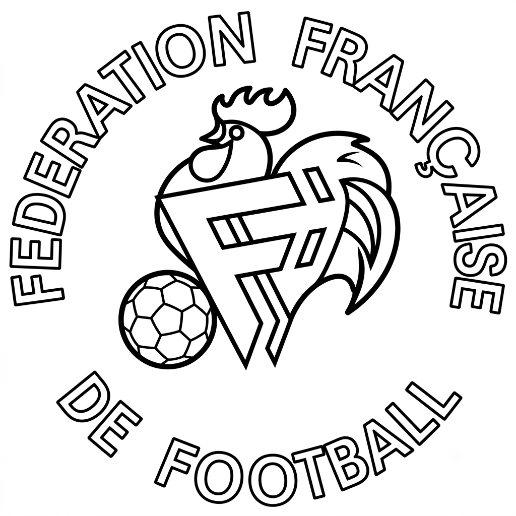 páginas para colorear Logo Francia gratis