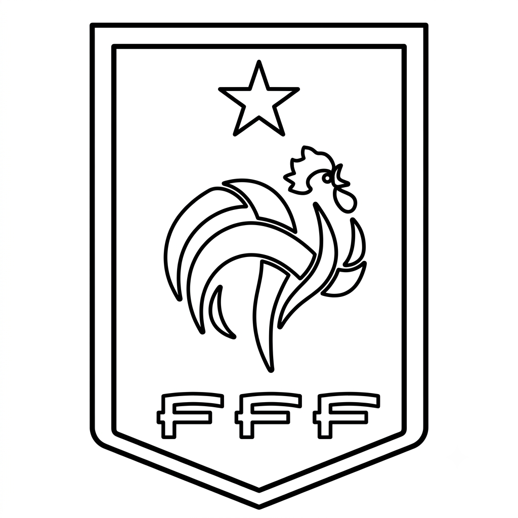 lindas páginas para colorear Logo Francia