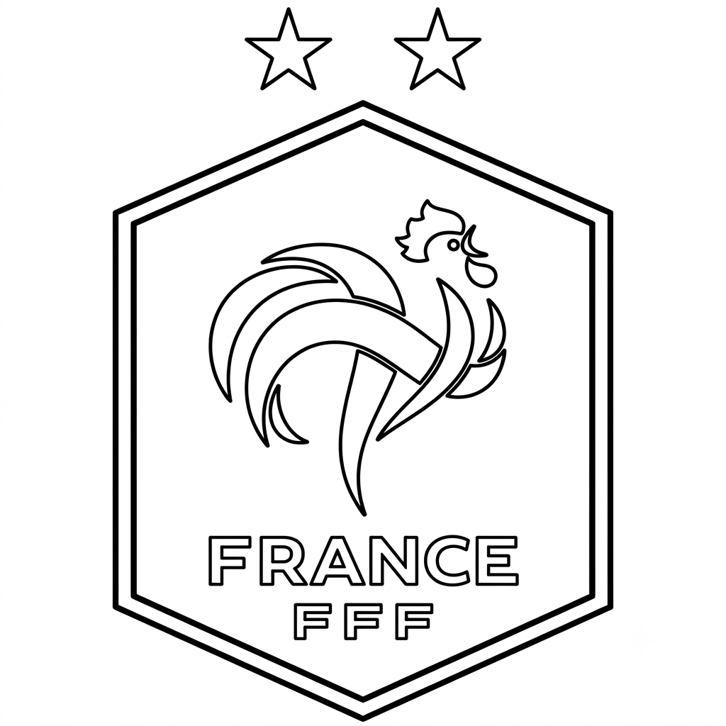 páginas para colorear lindas y fáciles de Logo Francia