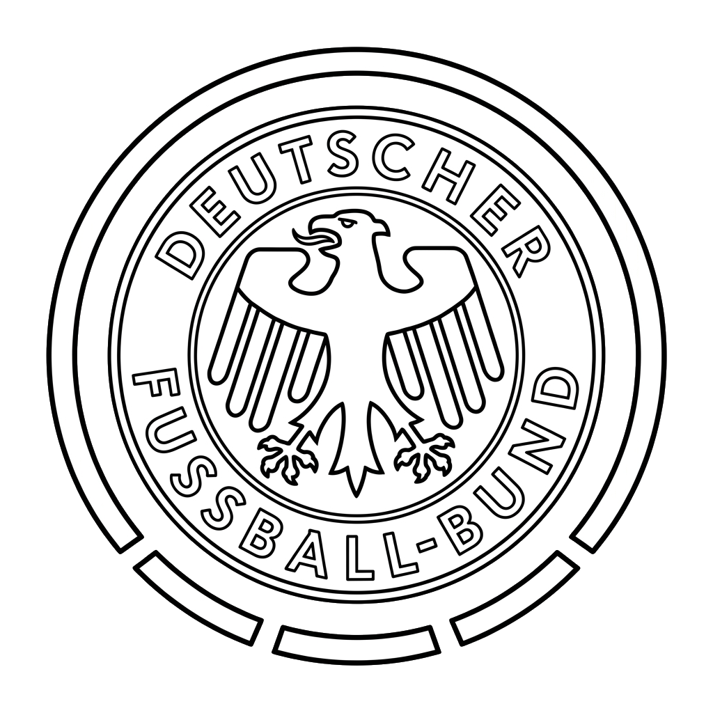 Logotipo Alemania páginas para colorear pdf