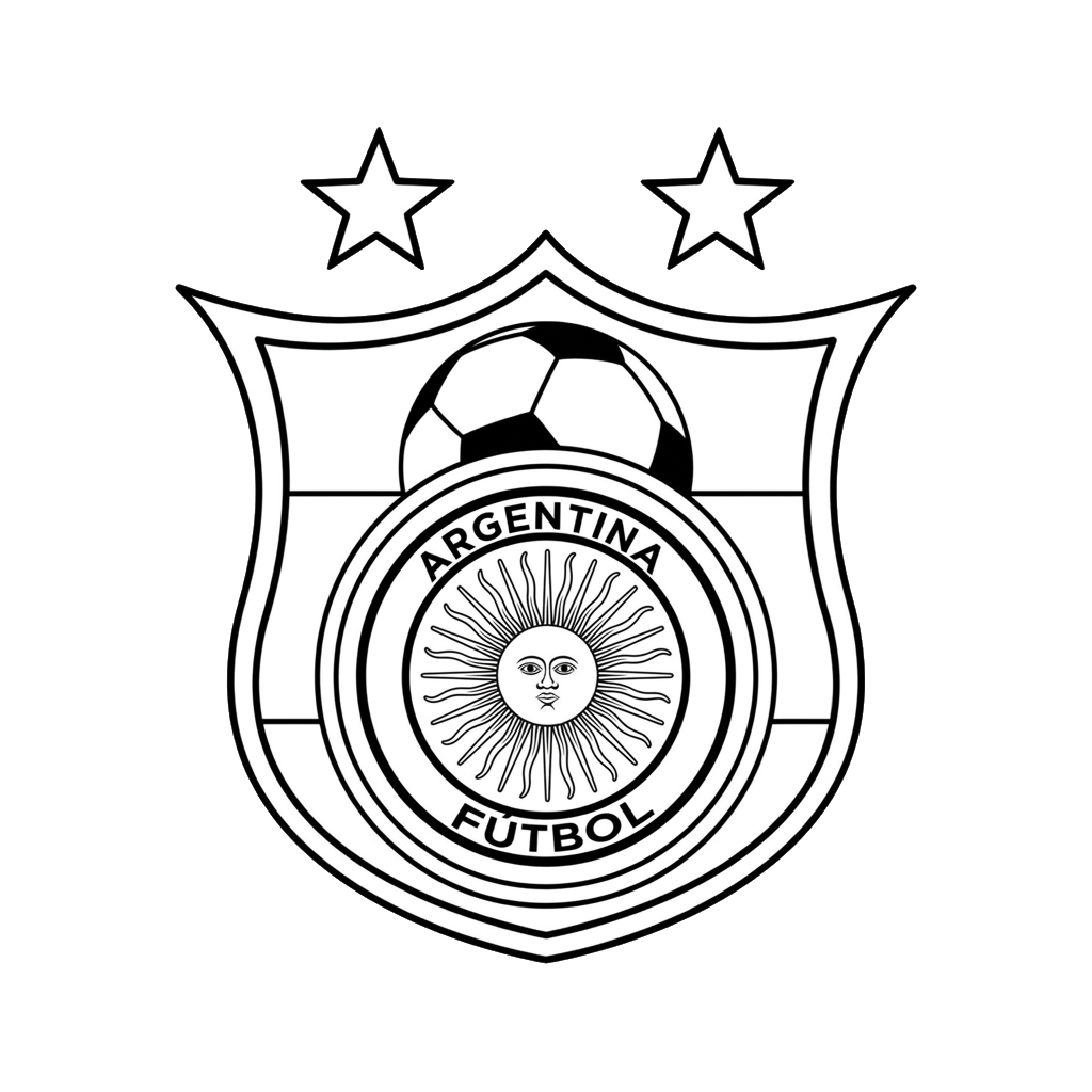 páginas para colorear Logotipo Argentina