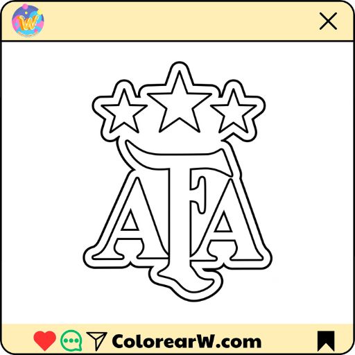 Logotipo Argentina para colorear thumbnail