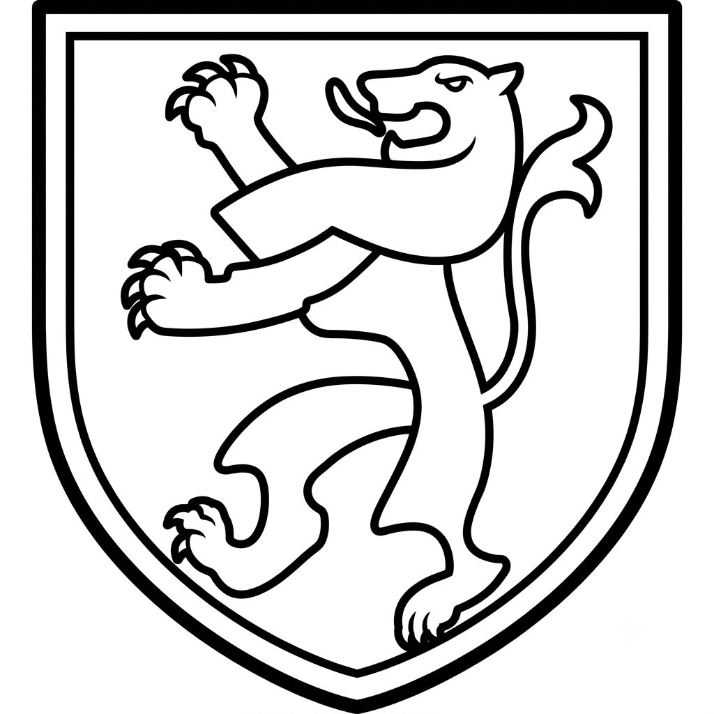 Logotipo Bélgica 3 Logotipo Bélgica páginas para colorear fáciles