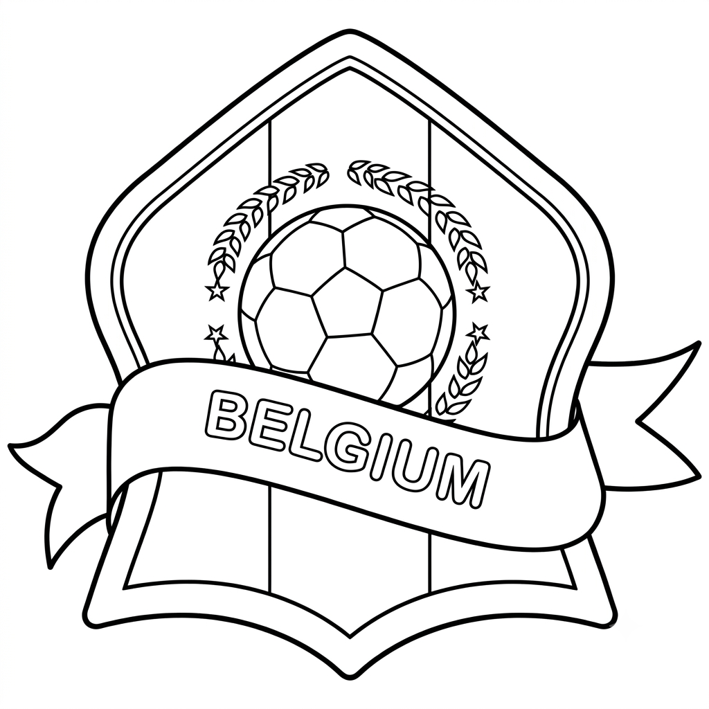 Logotipo Bélgica 11 páginas para colorear Logotipo Bélgica imprimibles gratis 1