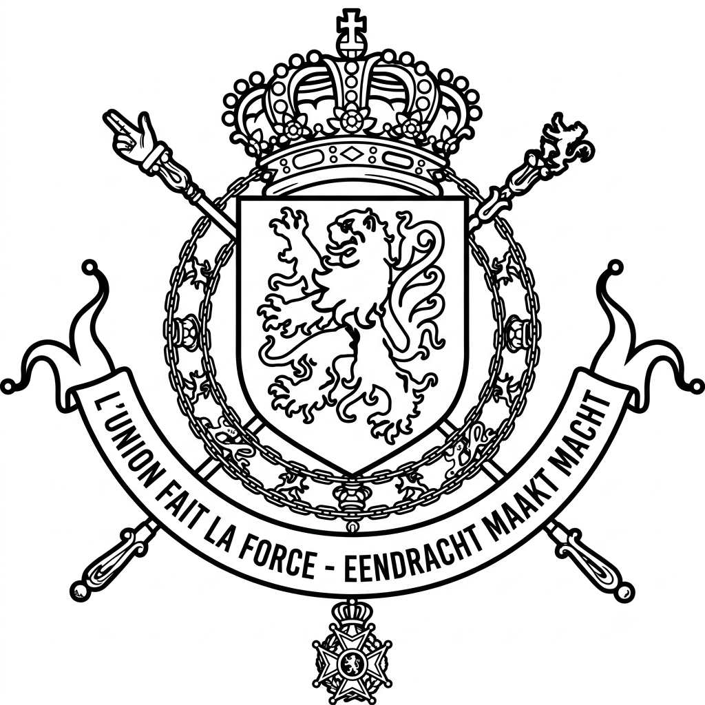 Logotipo Bélgica 4 Logotipo Bélgica páginas para colorear de adornos