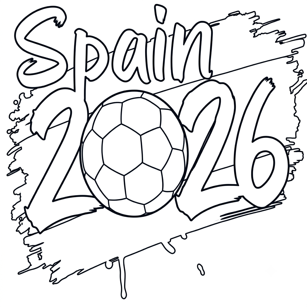 páginas para colorear Logotipo España gratis