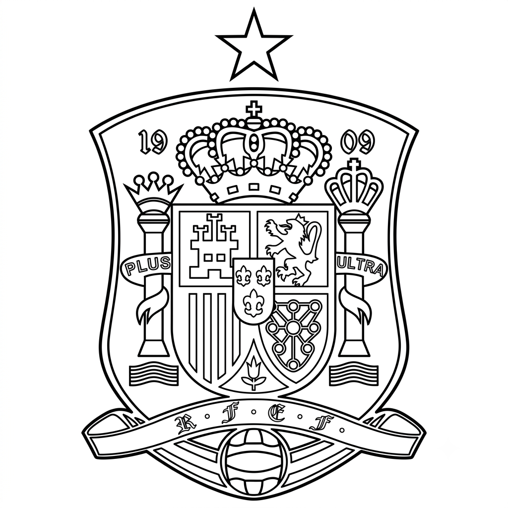 páginas para colorear imprimibles Logotipo España