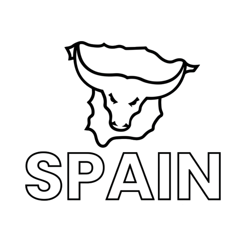 páginas para colorear fáciles de Logotipo España