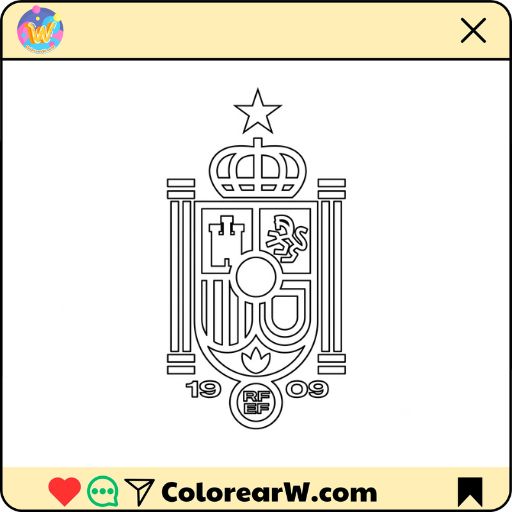 Logotipo España para colorear thumbnail