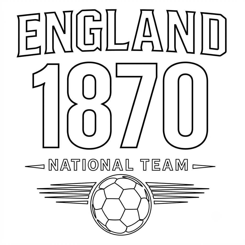 Logotipo Inglaterra páginas para colorear para niños 1