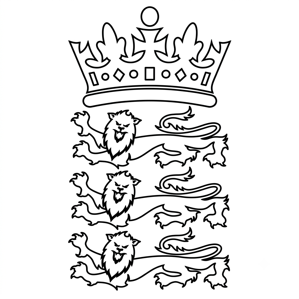 lindas páginas para colorear Logotipo Inglaterra