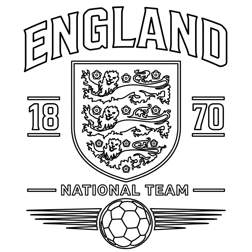 páginas para colorear Logotipo Inglaterra