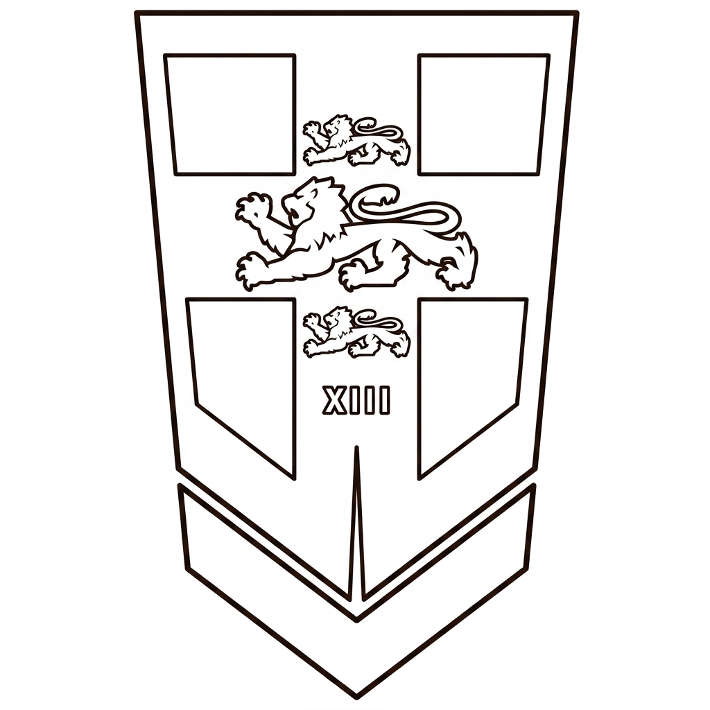 Logotipo Inglaterra páginas para colorear para niños
