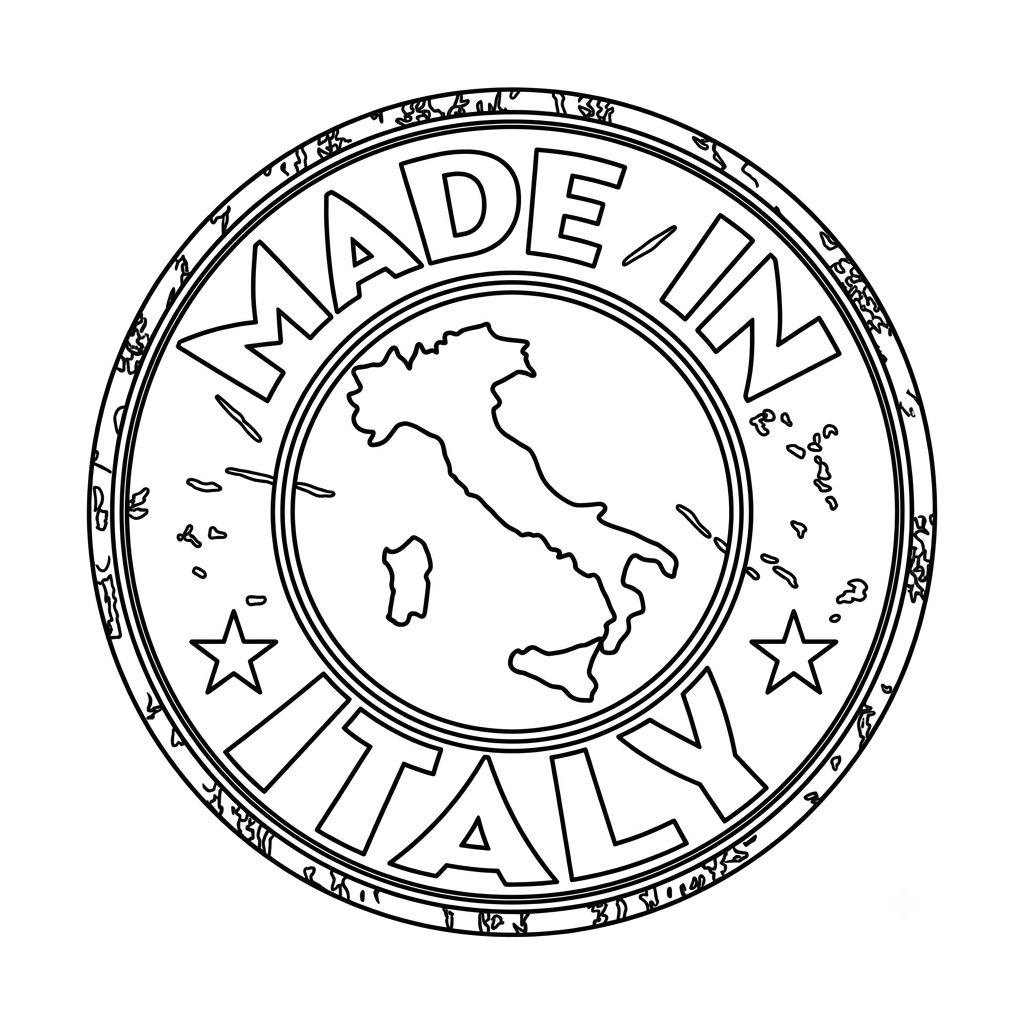 Logotipo Italia páginas para colorear para imprimir gratis 1