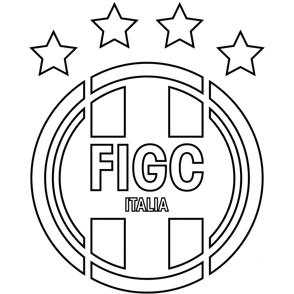 páginas para colorear Logotipo Italia imprimibles gratis 2