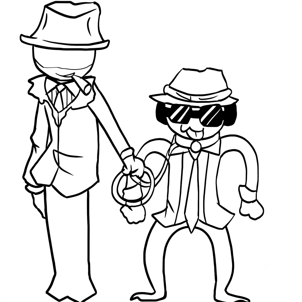 Mafioso Roblox 4 Mafioso Roblox páginas para colorear para imprimir gratis