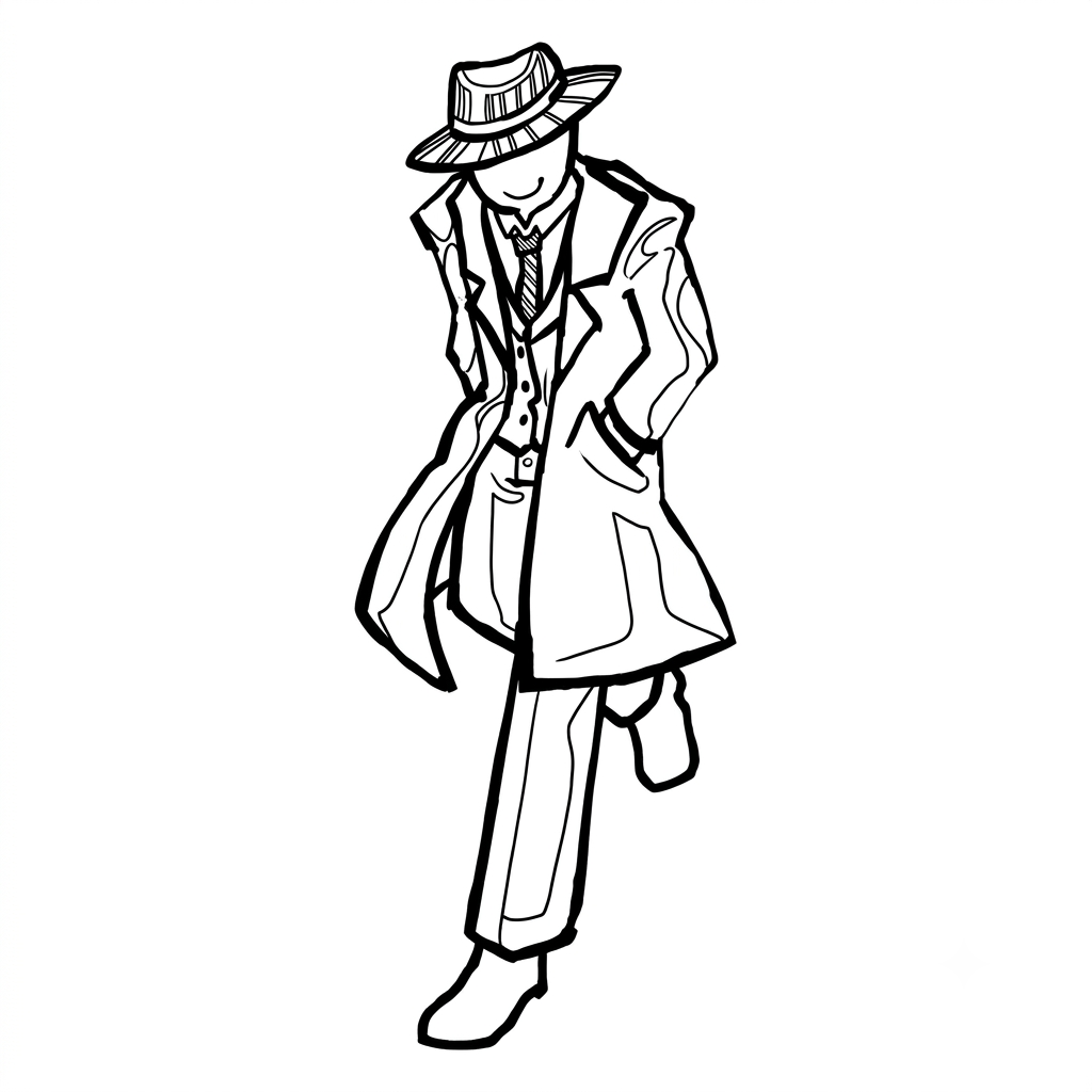 Mafioso Roblox 9 páginas para colorear detalladas de Mafioso Roblox para adultos