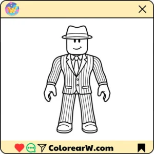 Mafioso Roblox para colorear thumbnail