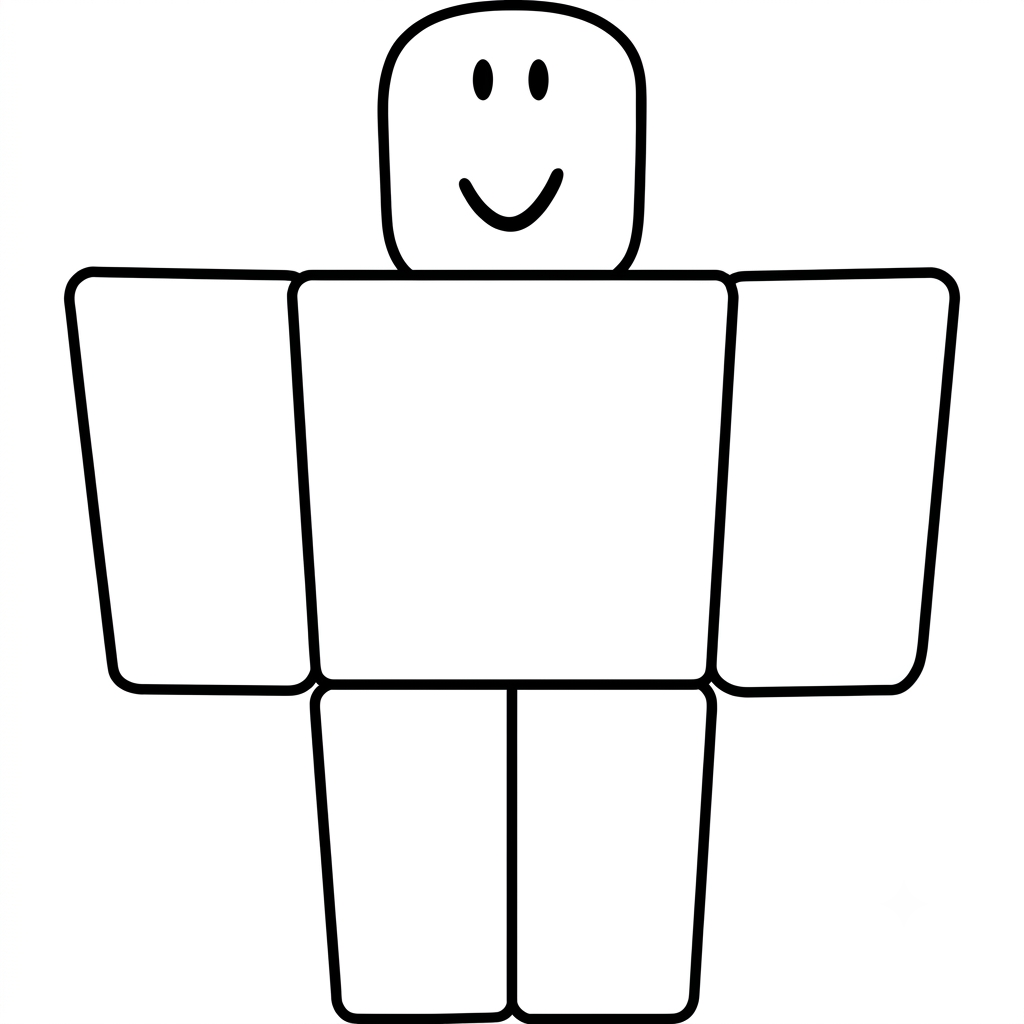 para colorear Noob Roblox