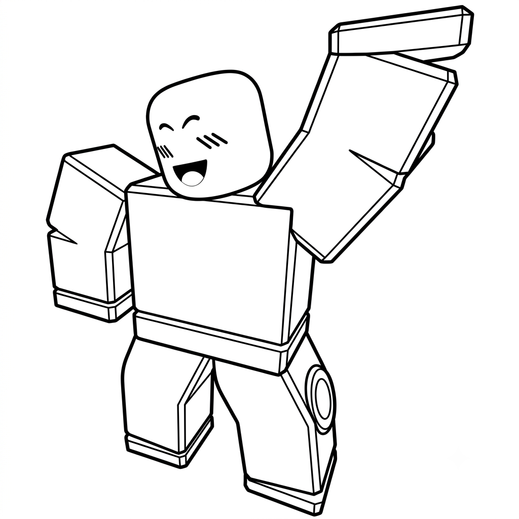 lindas páginas para colorear Noob Roblox