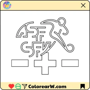 Selección de Suiza Mundial 2026 para colorear thumbnail