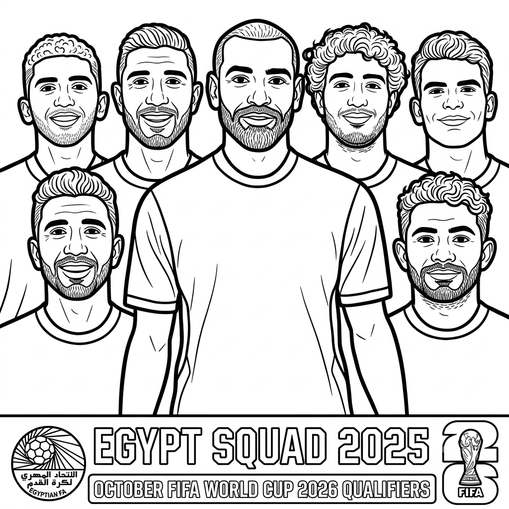 dibujos para colorear grinch Selección de Egipto Mundial 2026