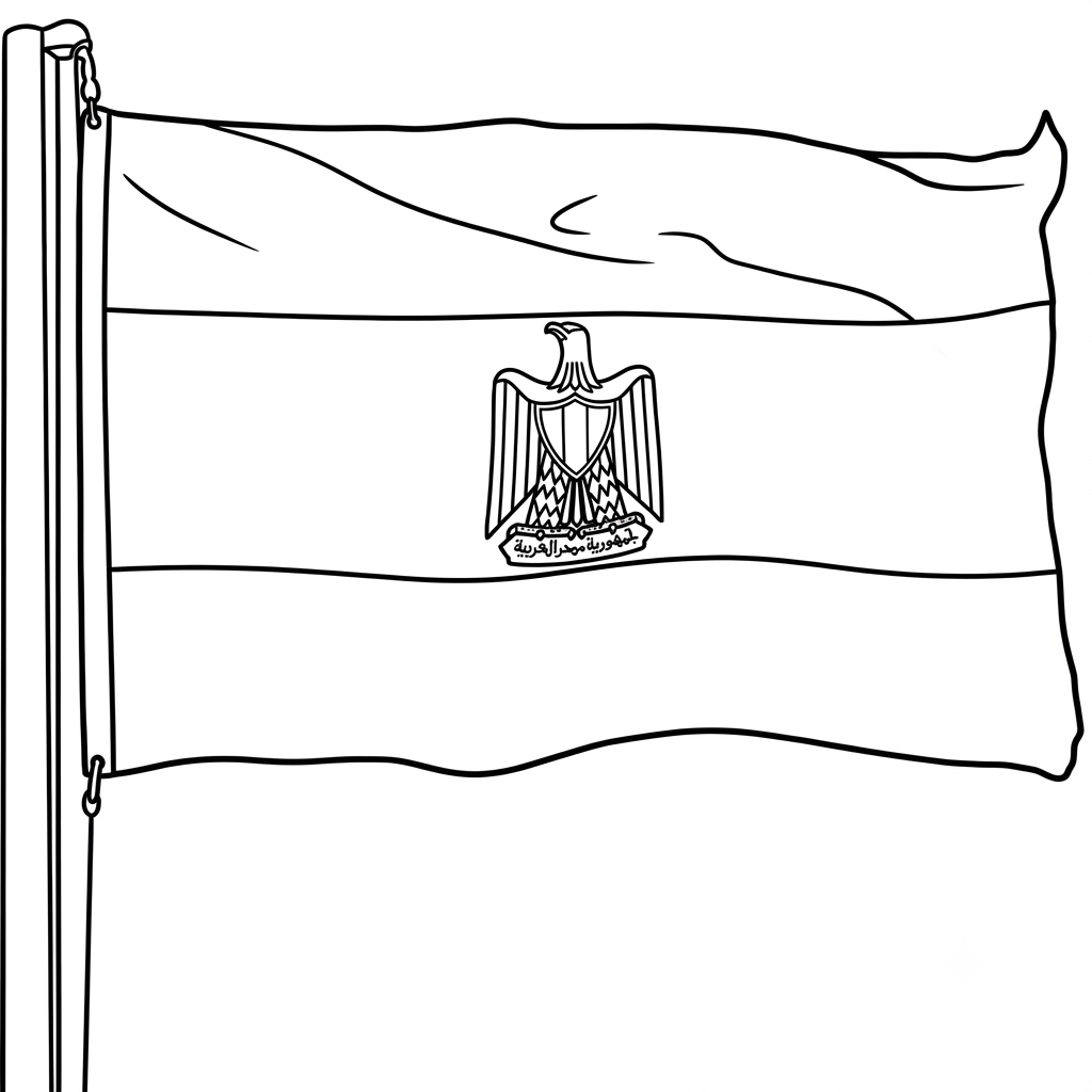 para colorear Selección de Egipto Mundial 2026